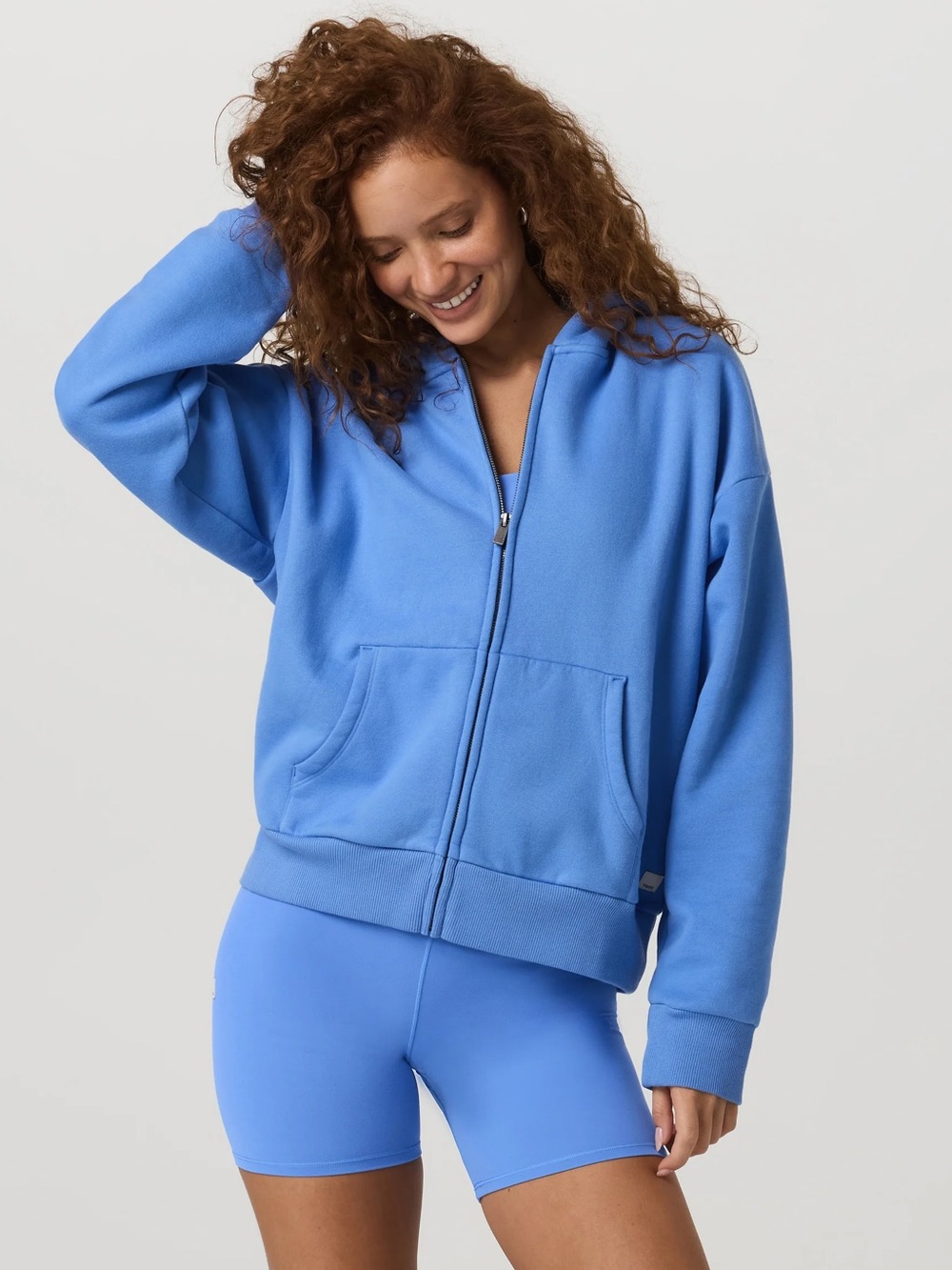 (NWT) Vuori Restore Oversized Full Zip Hoodie in Riviera